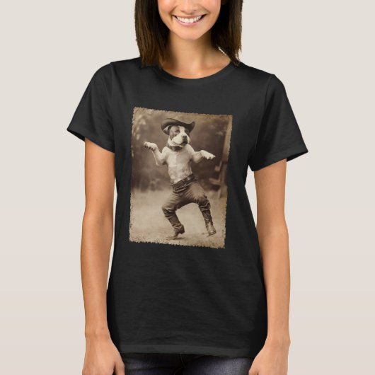 ピットブル・ドッグ・カウボーイ Tシャツ (正面)