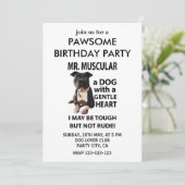 ピットブル・ドッグ・ペットの誕生日パーティー 招待状 (スタンド正面)