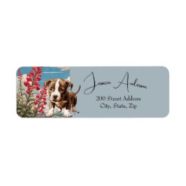 ピットブル&フラワーズ差出人住所ラベル ラベル