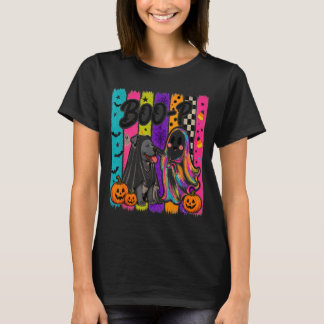 ピットブル ブー P ゴースト ノーズ プス Halloween ドッグ ラバー Tシャツ