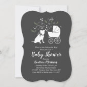 ピットブル ベビーシャワー 男女兼用 ピットブル インビテ 招待状 (正面)