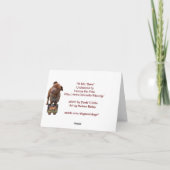 ピットブル「ベンツ」の性格グリーティングカード カード (裏面)