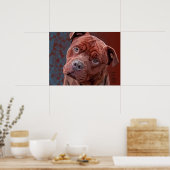 ピットブル「ベンツ」フィドポスター用柵 ポスター (キッチン)