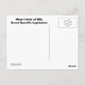 ピットブル ポストカード (裏面)