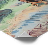 ピットブル&ロットワイラーヴァンゴッホスタイル ポスター (角)