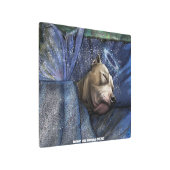 ピットブル 犬 エンジェル 哀悼 慰め メタルプリント (アングル)