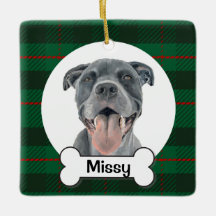 ピットブル 犬 オーナメント、ブルースタッフィー オーナメント