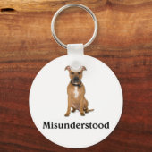 ピットブル – 誤解 キーホルダー (正面)