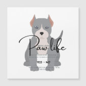 ピットブル 遊びの誘い マグネット招待状 (正面)