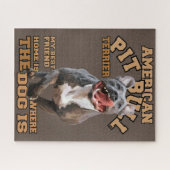 ピットブル- I love Dogs ジグソーパズル (横)