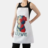 ピットブル- LOVE エプロン (インサイチュ)