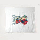 ピットブル- LOVE タペストリー (正面(横))