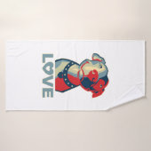 ピットブル- LOVE バスタオル (バスタオル)