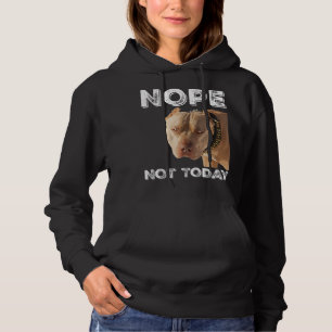 ピットブル- Nope Not Today Tシャツピットブル恋人T-S パーカ
