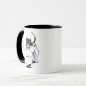ピットブルAPBT白黒 マグカップ (正面左)