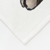 ピットブルIラブパパタトゥーファーザーズデイ フリースブランケット (角)