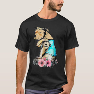 ピットブルI愛ママTattoo母の日 Tシャツ