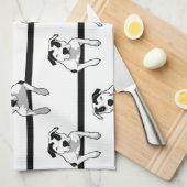 ピットブルTボーングラフィック キッチンタオル (四つ折り)