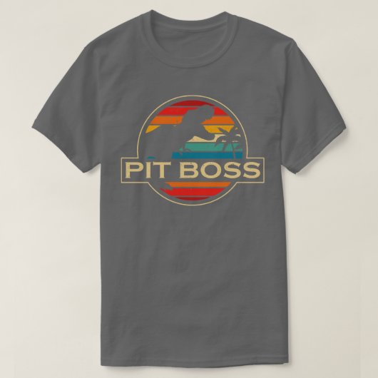 ピットボス恐竜 Tシャツ (デザイン正面)