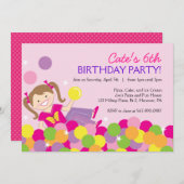 ピットボールバースデーパーティ招待状 招待状 (正面/裏面)