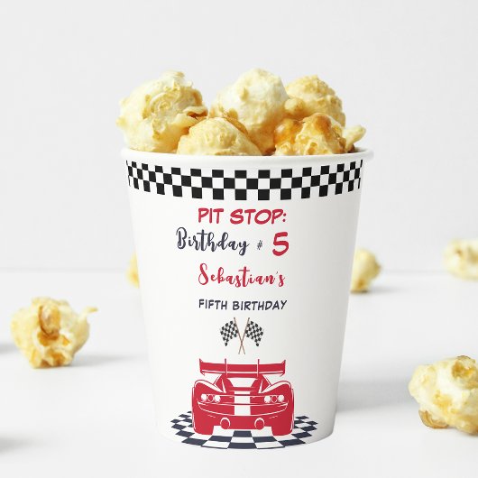 ピットレストップース子供の誕生日 紙コップ