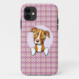 ピット・ブルのガーリーなピンクの足のプリント iPhone 11 ケース
