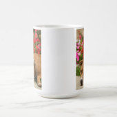 ピット・ブルの花のマグ コーヒーマグカップ (中央)