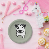 ピット・ブルのT骨のグラフィック ペーパープレート (パーティー)