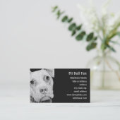 ピット・ブルテリアの(灰色) -名刺 名刺 (スタンド正面)