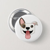 ピット・ブルボタン 缶バッジ (正面&裏面)