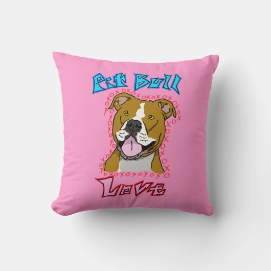 ピット・ブル愛 クッション (正面)