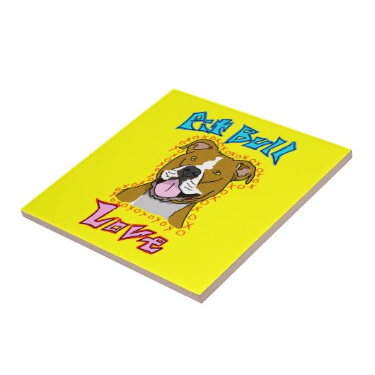 ピット・ブル愛 タイル (側面)