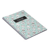 ピット・ブル犬パターン|はあなたの名前を加えます ノートブック (右側)