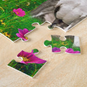 ピット・ブルBrindle及び青い(犬)スタッフォード及び犬 ジグソーパズル (側面)