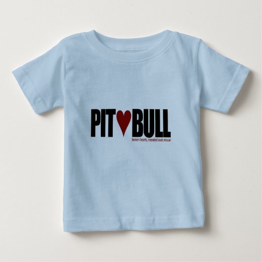 ピット(愛) Bull ベビーTシャツ (正面)