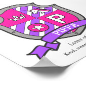 ピッパの名前unicornプリンセスレターP ポスター (角)