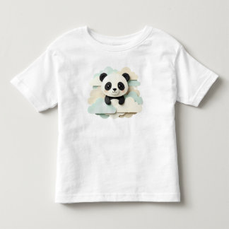 ピッパパンダのカスタム動物パーティーイラスト トドラーTシャツ
