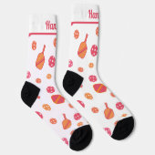 ピッパーソナライズされたクレボールパドルとボール ソックス (右)