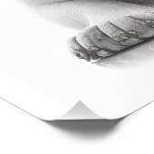 ピッフランスのク眼鏡ポスター付きブルドッグ ポスター (コーナー)