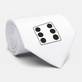 ピップの黒1 - 6の数をさいの目に切って下さい + あなたのbackgr. ネクタイ (ロール)