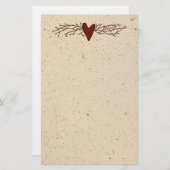 ピップベリーハート文具 便箋 (正面/裏面)