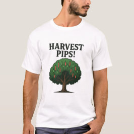 ピップ収穫為替取引ツリーTシャツ Tシャツ