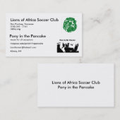 ピップ、アフリカのライオン 名刺 (正面/裏面)