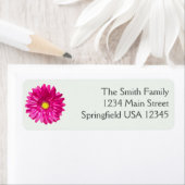 ピッミニマルクスタイリッシュガーベラデイジー差出人住所 ラベル (インサイチュ)