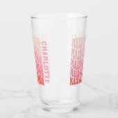 ピッモダンクガーリー・レトロ60のシンプルメイド・オブ・オーナー(花嫁付き添い人) タンブラーグラス (左)