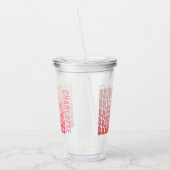 ピッモダンクガーリー・レトロ60年代のシンプル花嫁 アクリルタンブラー (左)