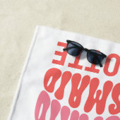 ピッモダンクガーリー・レトロ60年代のシンプル雰囲気 ビーチタオル (インサイチュ)