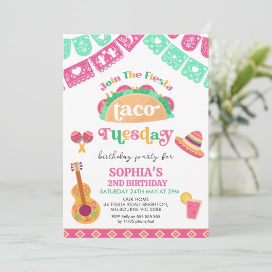 ピッモダンクフィエスタタコ火曜日2回目の誕生日 招待状 (スタンド正面)