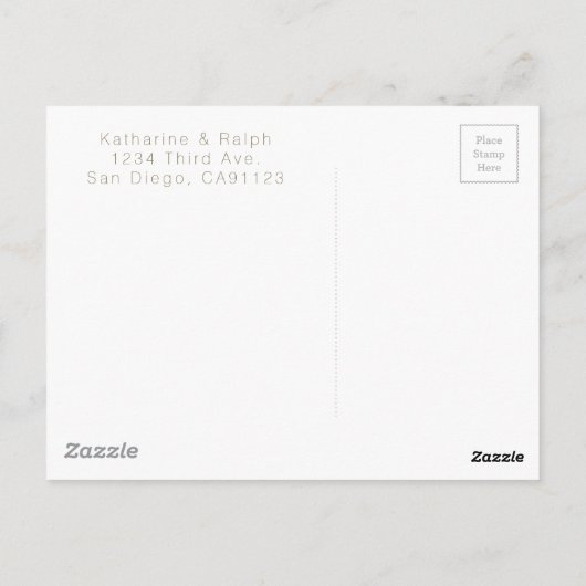 ピッモダンク結婚の新計画発表 ポストカード (裏面)