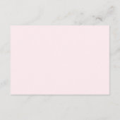 ピッモダンク結婚の願い事。シンプル赤面 エンクロージャーカード (裏面)